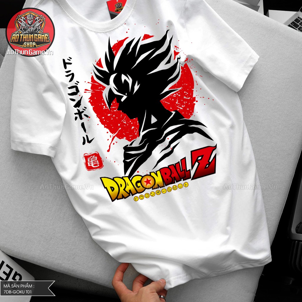 Áo thun Anime Songoku T01 Dragon Ball Z chính hãng giá xưởng có size Goku cho trẻ em bé trai và bé gái / AoThunGameVn
