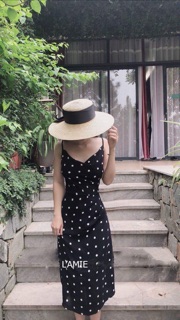 Váy hai dây cổ đổ ( combo)