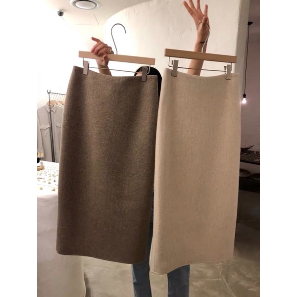 Chân váy dạ dáng bút chì chất dày dặn, chân váy công sở