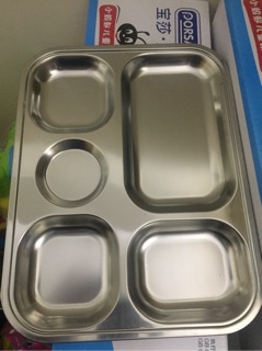 khay ăn inox 4 và 5 ô