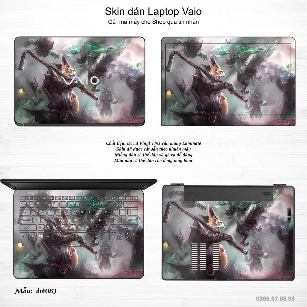 Skin dán Laptop Sony Vaio in hình Dota 2 _nhiều mẫu 14 (inbox mã máy cho Shop)