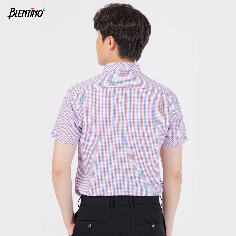 Áo Sơ Mi Nam Tay Ngắn Trẻ Trung Lịch Lãm Blentino BCV15 - Hàng Chính Hãng