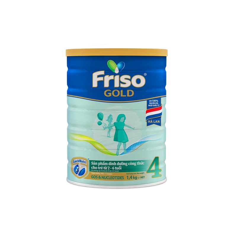 Sữa Bột Friso Gold 4 1400g (Dành Cho Trẻ Từ 2 - 6 Tuổi)