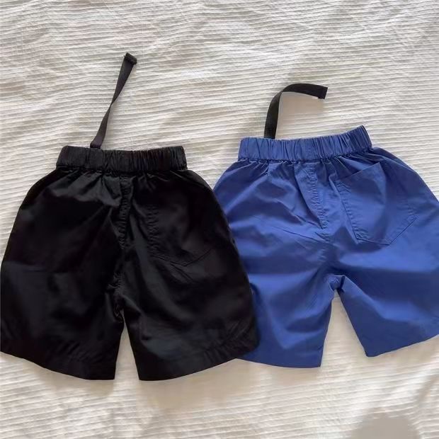 [Babycat Hàng Có Sẵn Bán Chạy Quần Short Phong Cách Đường Phố Nhật Bản Màu Tím/Xanh Dương/Tím Tương Phản Thời Trang Mùa Hè Dành Cho Bé Trai
