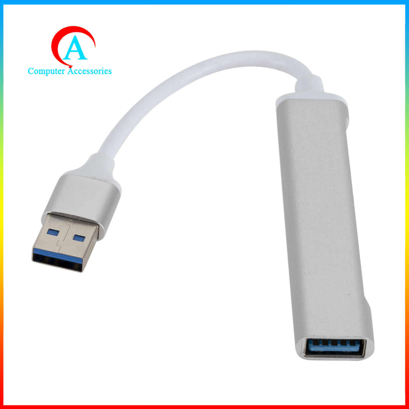 Bộ Chia 4 Cổng Usb 3.0 Otg Bằng Kim Loại Siêu Bền Tiện Dụng