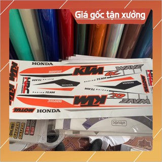 Siêu Rẻ Tem Chế Wave Alpha KTM ( Màu Cam )