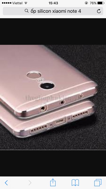 Combo: Kính+ ốp Xiaomi Note4X/ Note4