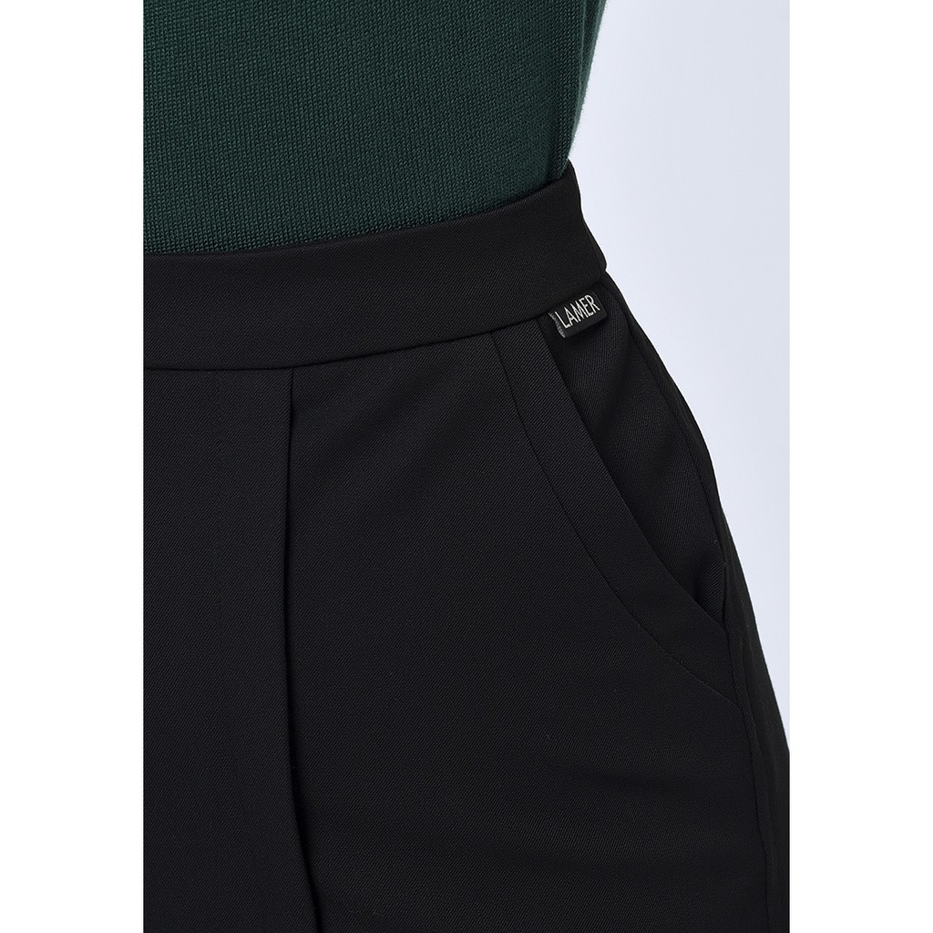 Chân váy bút chì chồng vạt LAMER L62I18T012 (Đen) | BigBuy360 - bigbuy360.vn