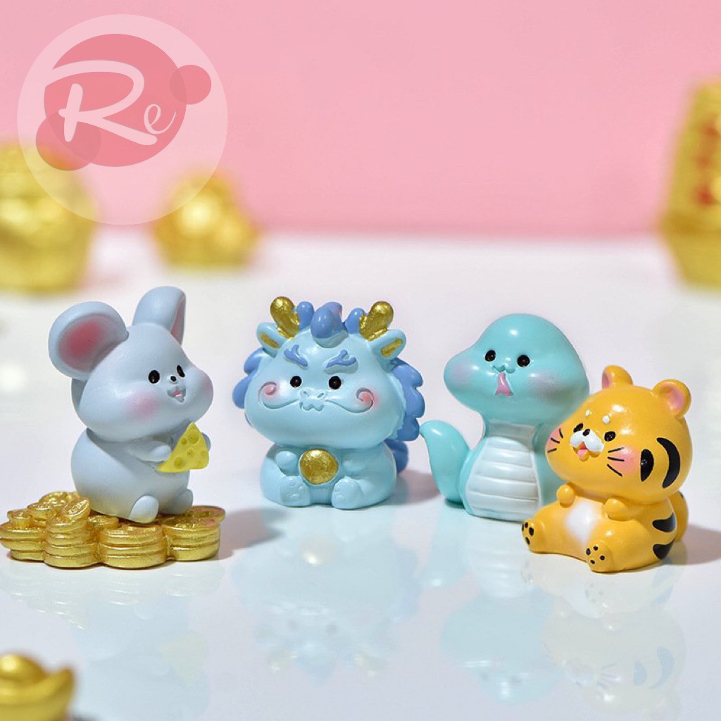 [SIÊU RẺ❤️] – Tượng 12 Con Giáp - Trang trí bánh sinh nhật bánh kem