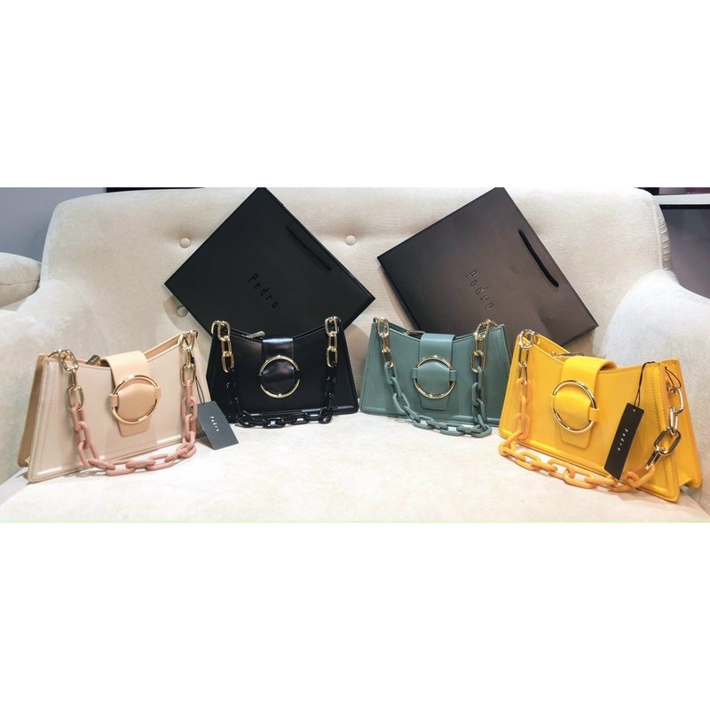 [Mã WAST10K giảm 10K đơn bất kỳ] [PW2-75060042] Túi Xách Kẹp Nách PD BUCKLED SHOULDER BAG LÓT TRONG DA LỘN