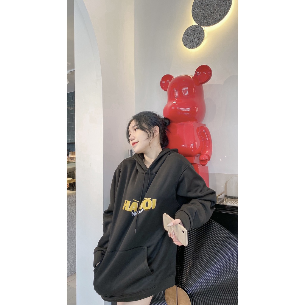 Áo hoodie nỉ UNDER hà nội áo sweater nam nữ unisex form rộng chất nỉ bông cao cấp không xù Xịn