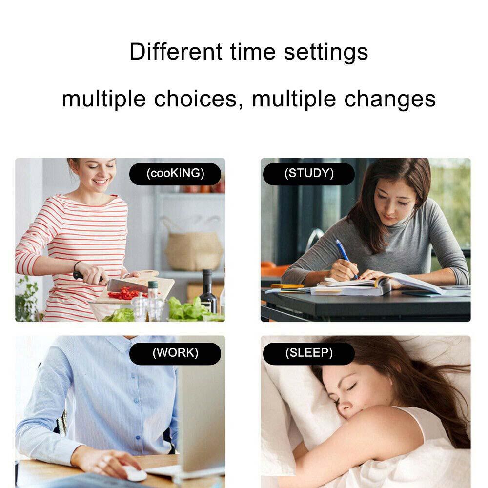 HARRIETT Đồng Hồ Đếm Ngược Điện Tử Hình Khối Lập Phương Cho Nhà Bếp