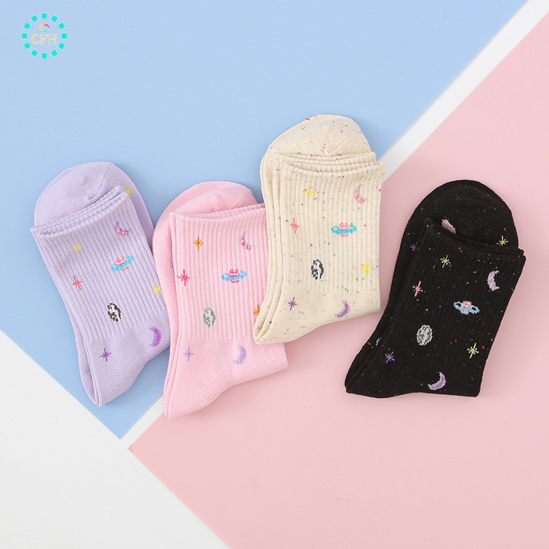 【cfh】Tất Cotton Hoạ Tiết Đáng Yêu Dành Cho Cả Nam Và Nữ