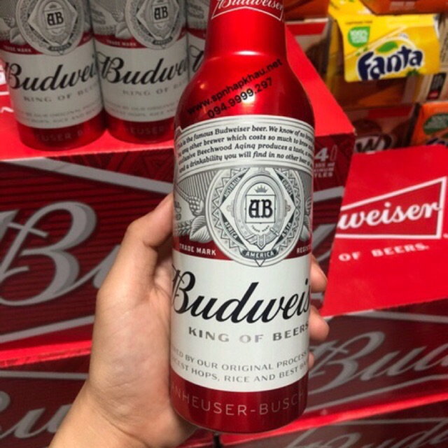 Combo 6 chai Bia Budweiser chai nhôm 355ml phiên bản giới hạn