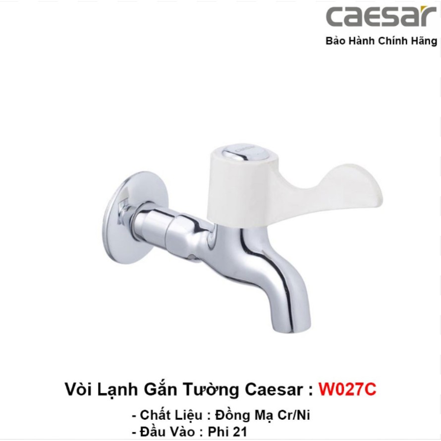 Vòi Lạnh Gắn Tường Caesar W027C