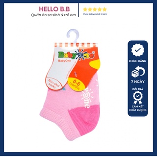 Vớ (tất) cổ thấp và cao chống trượt BabyOne cho bé 0-5 tuổi