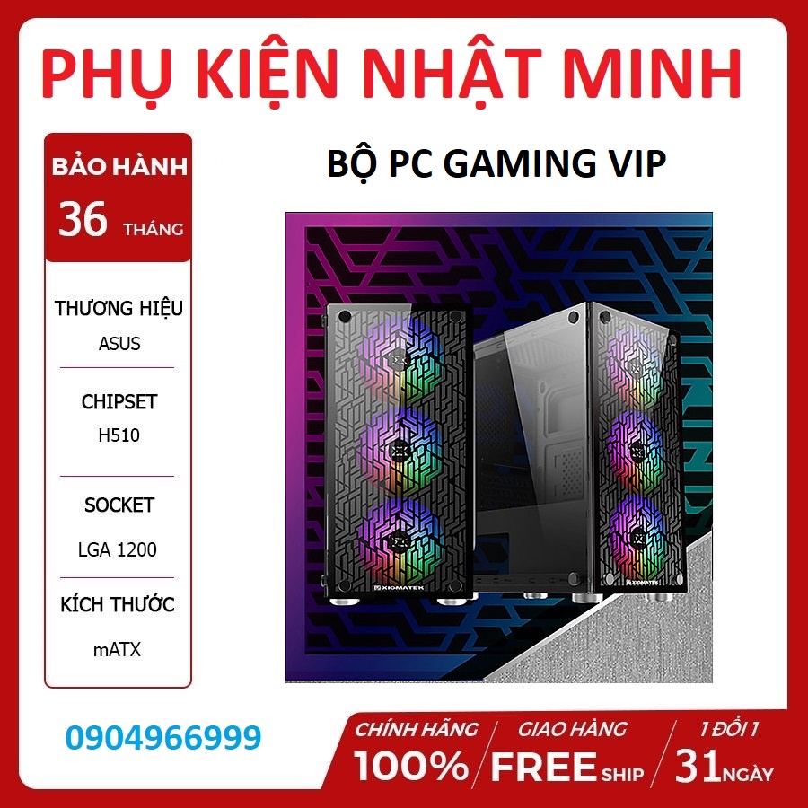 Bộ Máy Tính H510 + i3 10105F + VGA 1050ti Chơi Game PUBG PC FIFA 4 PUBG MOBILE CF Hàng NEW bh 36 tháng | WebRaoVat - webraovat.net.vn