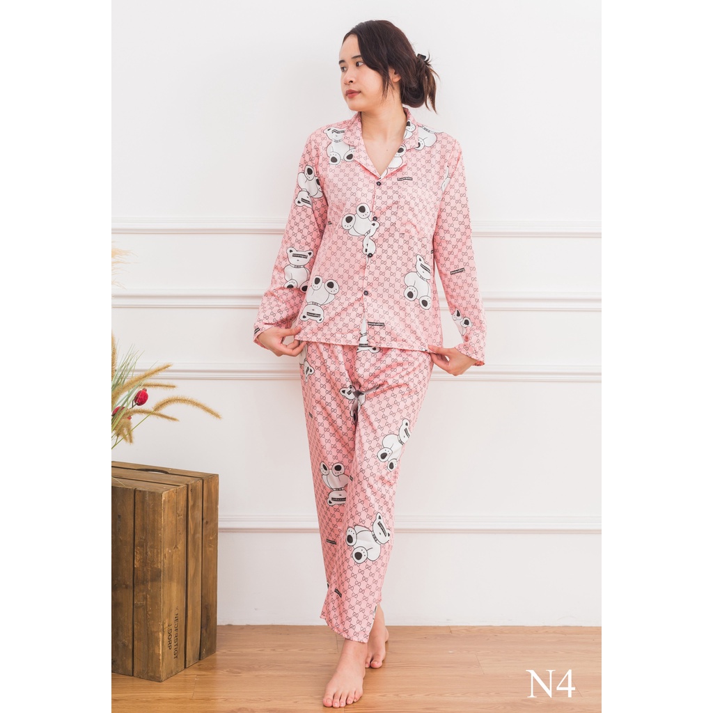 Bộ Pijama Nữ Dài Tay, Đồ Ngủ  Nữ Tay Dài Siêu Thoải Mái | BigBuy360 - bigbuy360.vn