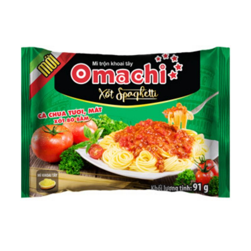 Combo 5 gói mì khoai tây Omachi đủ mùi vị