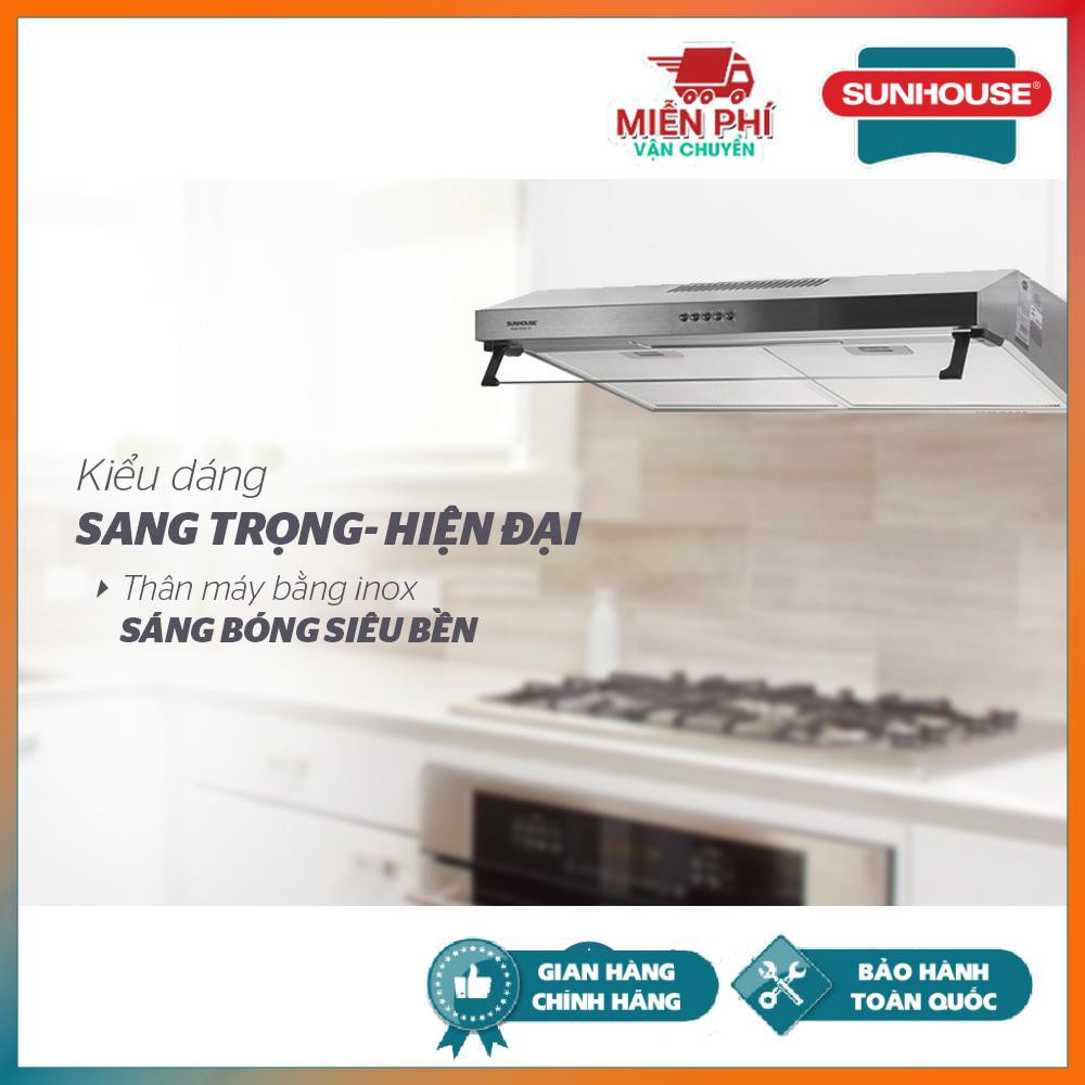 [FreeShip] Máy hút mùi vỏ inox SUNHOUSE SHB6118I