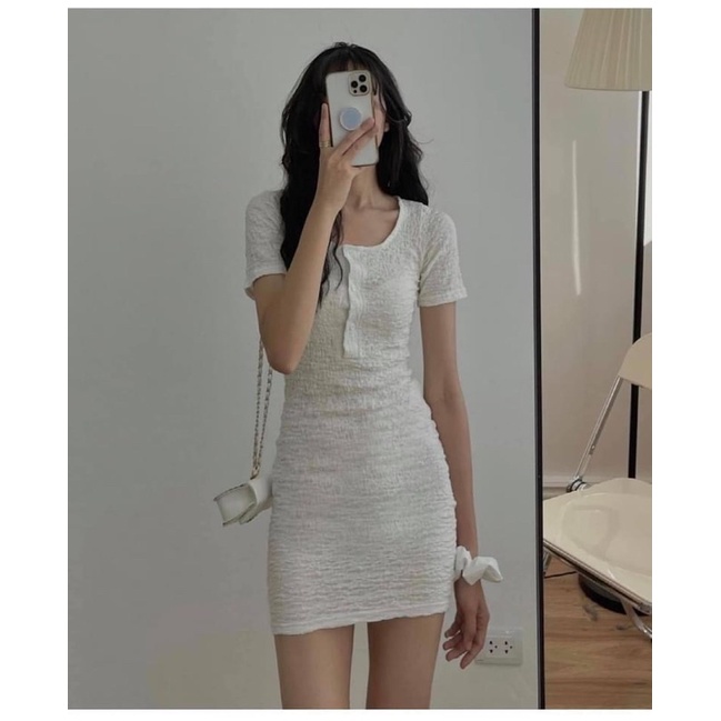 [SALE XẢ] Váy body nhún co giãn - Váy nữ body sang chảnh | BigBuy360 - bigbuy360.vn