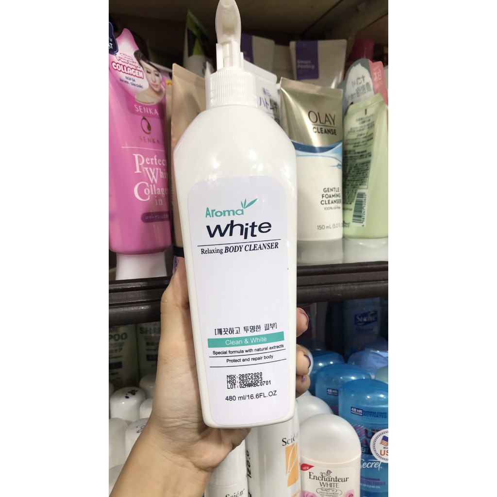 Sữa Tắm Aroma White Relaxing Mira 480ml