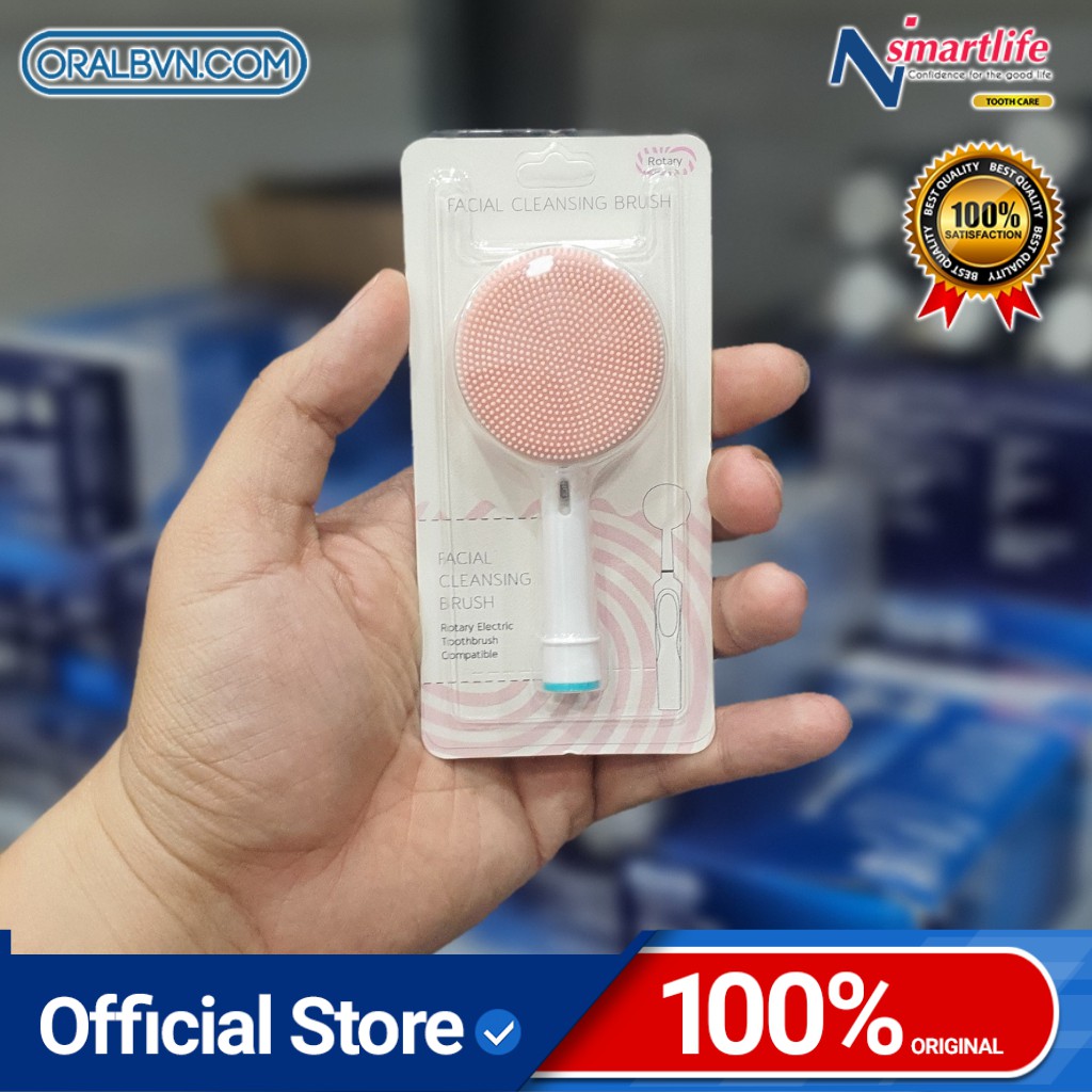 Đầu bàn chải thay thế Foreo giúp bàn chải điện Oral B thành máy rửa & massage mặt tiện dụng, làm sạch lỗ chân lông | BigBuy360 - bigbuy360.vn