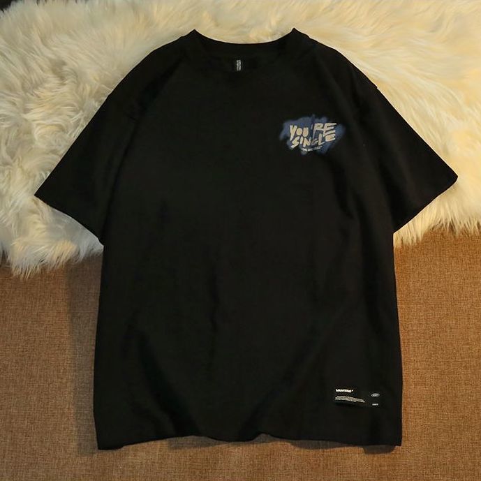 NRVP Áo thun ngắn tay dáng rộng theo phong cách Hàn Quốc 2021 dành cho nữ