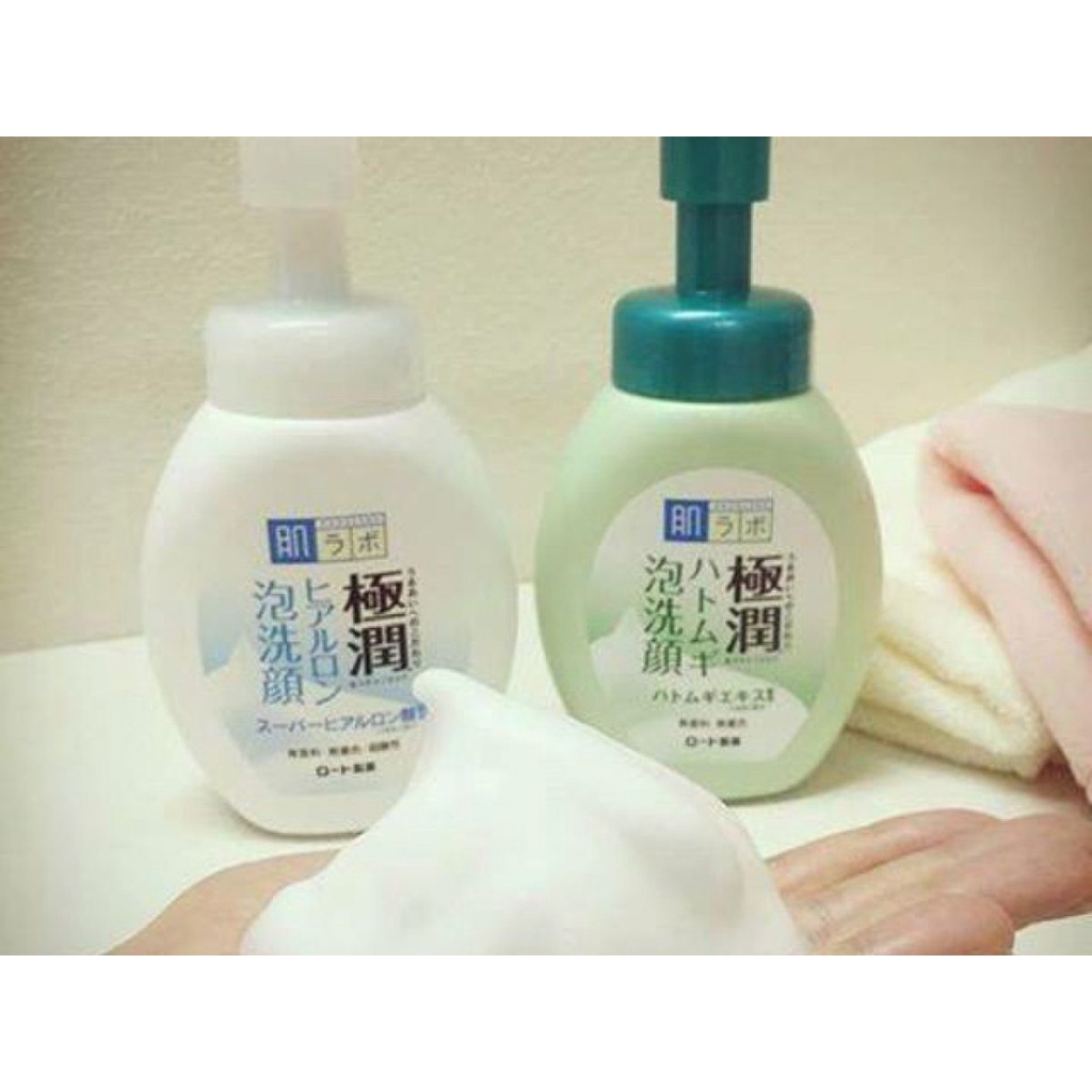 Sữa rửa mặt tạo bọt hadalabo dưỡng ẩm sáng da Nhật Bản