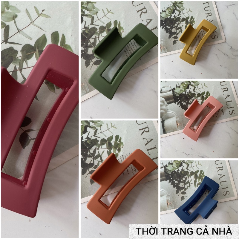 Kẹp tóc gấp tóc càng cua 14 răng màu nhám màu bóng loại lớn - dài 8,5cm - gap24