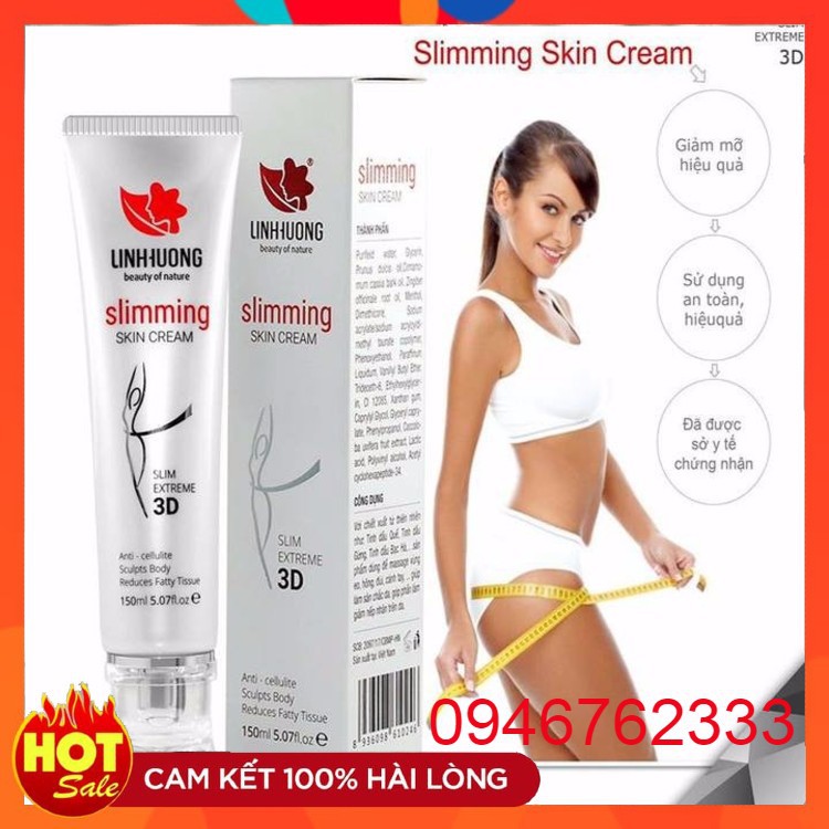 Kem Tan Mỡ 3D Linh Hương,Tan Mỡ Ở Mọi Nơi Bạn Muốn.SLIMMING SKIN CREAM( Tặng Đai Giữ Nhiệt 150k)