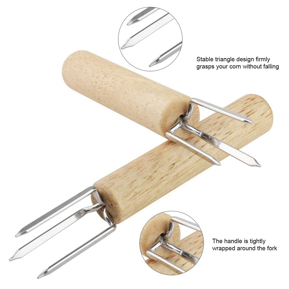 EPOCH Set 1 / 3 / 5 / 10 Xiên Ăn Bắp Nướng Tiện Dụng Chất Lượng Cao