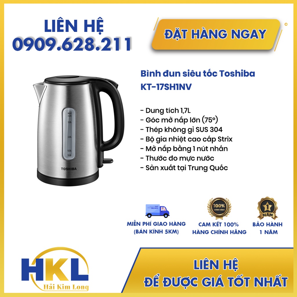 Bình đun siêu tốc Toshiba KT-17SH1NV