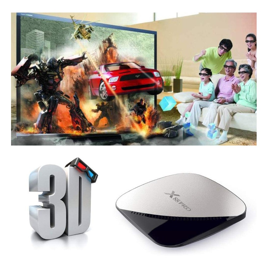 Android TV X88 PRO Ram 4G Rom 32G dùng hệ điều hành Android 9 cài sẵn bộ ứng dụng giải trí miễn phí vĩnh viễn