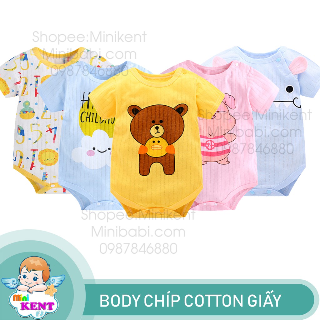 Body chíp cotton giấy cho bé