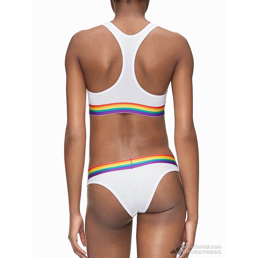 [CHÍNH HÃNG] Quần lót nữ Calvin Klein QF6011 Modern Cotton Pride Tanga White