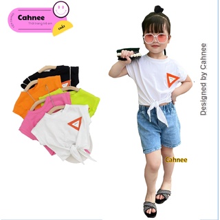 Áo thun bé gái - áo croptop buộc dây bé gái xinh xắn - size từ 9 - 33kg