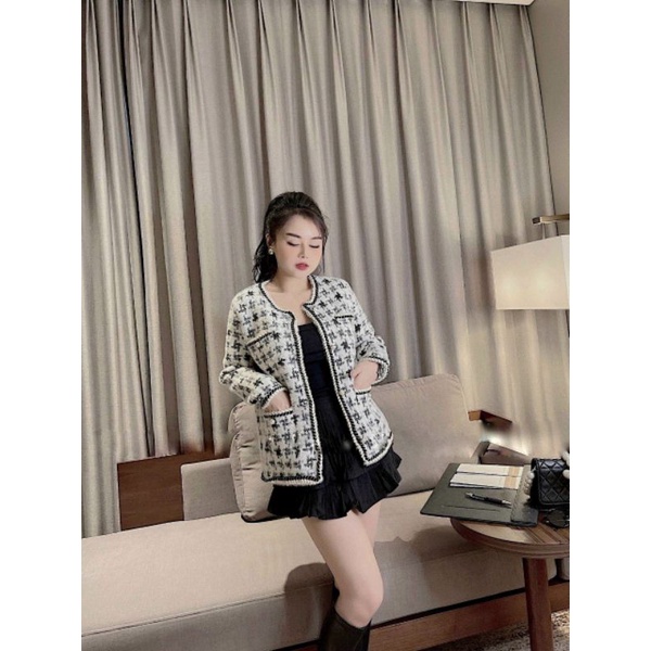 Áo cadigan lông thỏ