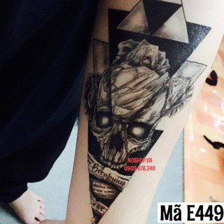 Hình Xăm Dán - Hoa Văn Đầu Lâu E449