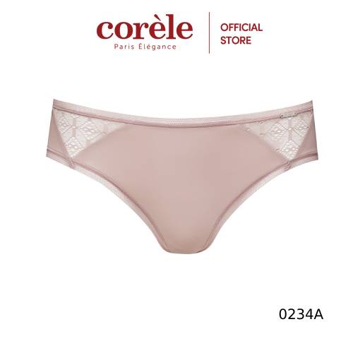 Quần lót nữ Corèle V lưng vừa phối ren, mềm mại, gợi cảm từ Pháp - 0234A