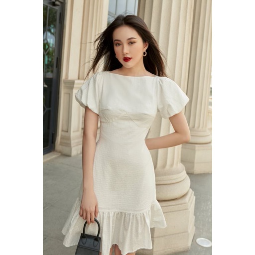 OLV - Đầm Snowy Puff Sleeve Dress