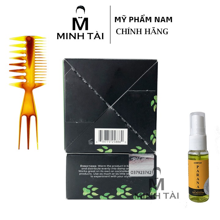 Sáp Vuốt Tóc Nam BLUMAAN Monarch Matte Paste ( SƯ TỬ ) 74ml + Xịt Dưỡng Tóc AZENMAN Parana 20ml + Lược Chải Tóc Texture