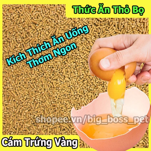 1Kg Cám Trứng Vàng Chuyển Hóa Dinh Dưỡng Thức Ăn Cho Thỏ-Bọ Ú-Guinea Pig