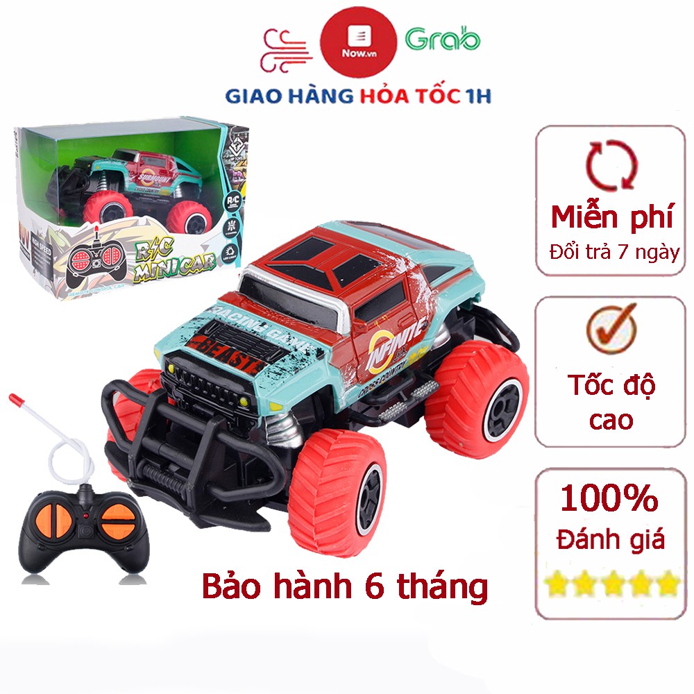 Xe điều khiển từ xa tốc độ cao, nhựa ABS an toàn cho bé (bảo hành 6 tháng) màu đỏ xanh