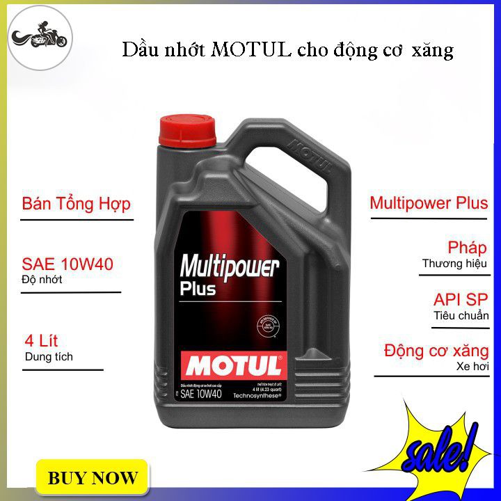 Dầu nhớt cho xe hơi Motul Multipower Plus 10w40