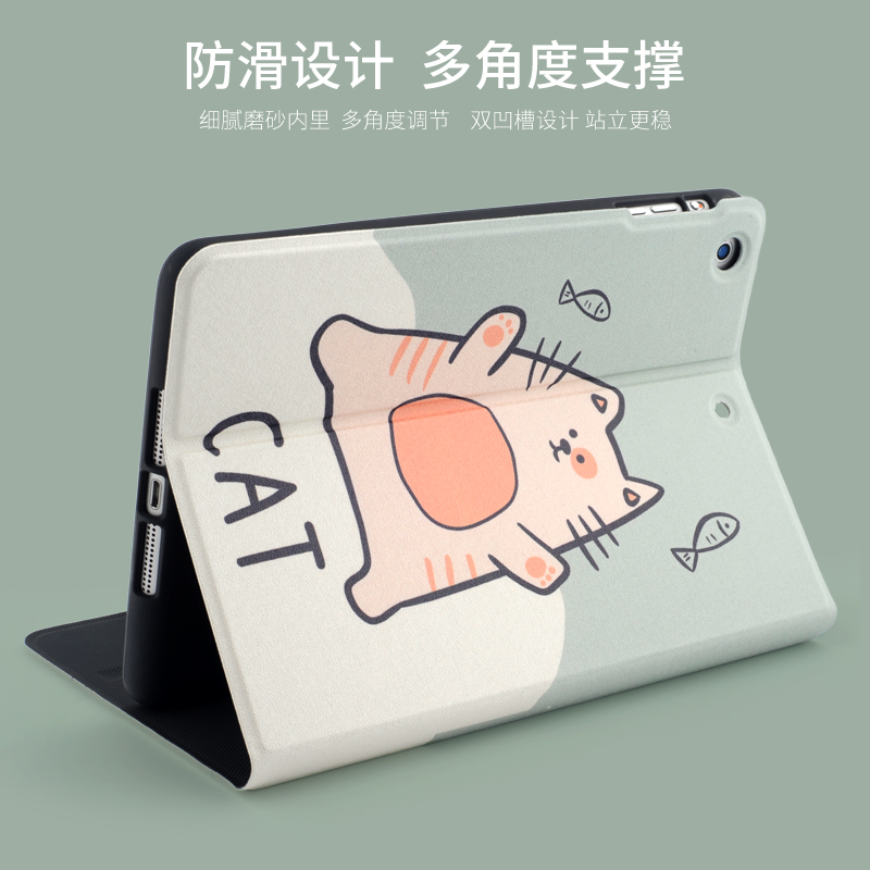Ốp Máy Tính Bảng Hình Chó Mèo Dễ Thương Cho Ipad Air4 Mini6 Air 5th Pro 11 10.5 9.7 10.2 10.9 Inch Gen 4 5 6 7 8 9 10 4th 5th 6th 7th 8th 9th 10th pro9.7 Túi Đựng Đồ Dùng Cao Cấp Tiện Dụng