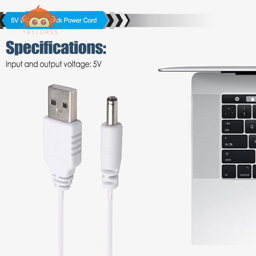 Dây cáp nguồn chuyển đổi nối dài giắc cắm USB đầu cắm type A sang DC 3.5mm 5V 3.5x1.35mm