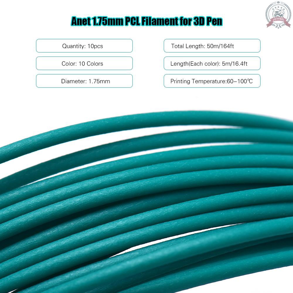 10 Sợi Dây 1.75mm Pcl Thân Thiện Với Môi Trường 5m / 50m