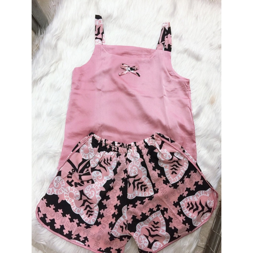 ( Xả Hàng Bán Lỗ) Bộ Đồ Pijama-Bộ Đùi Lụa Satin Hàng Cao cấp Loại 1 [ảnh thật sp] | BigBuy360 - bigbuy360.vn