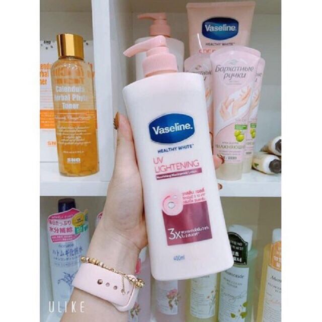 Sữa Dưỡng Thể Trắng Hồng Vaseline UV Lightening 10X Thái Lan 400ml-570ML (Vasalin Vaselin) | BigBuy360 - bigbuy360.vn